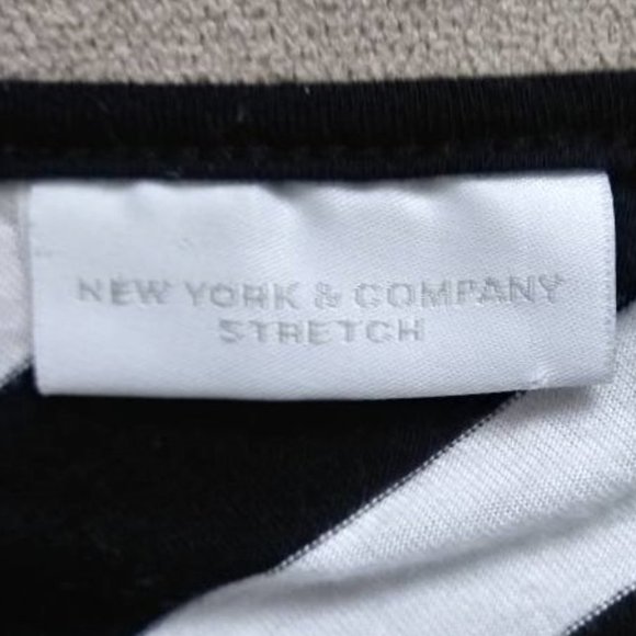 New York & Company Stretch Striped Top Size Small - Picture 7 of 8